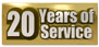 20 Years of Service!