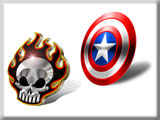 Marvel Hubcaps