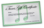 iTunes Gift Certificate